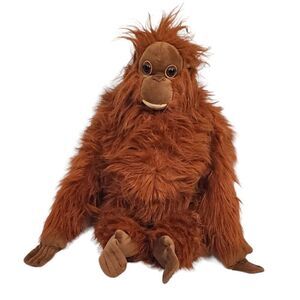 Discovery Channel Monkey Ape Chimp Plush Brown Realistic Furry Stuffed Animal